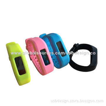 Hot Sale Bluetooth 4.0 Health Monitor Watchbands, Rated Capacity of 80mAh, Google's Android OS